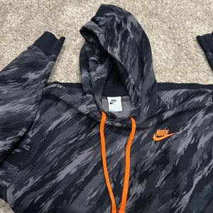 NIKE MENS MEDIUM HOODIE - Black/Grey